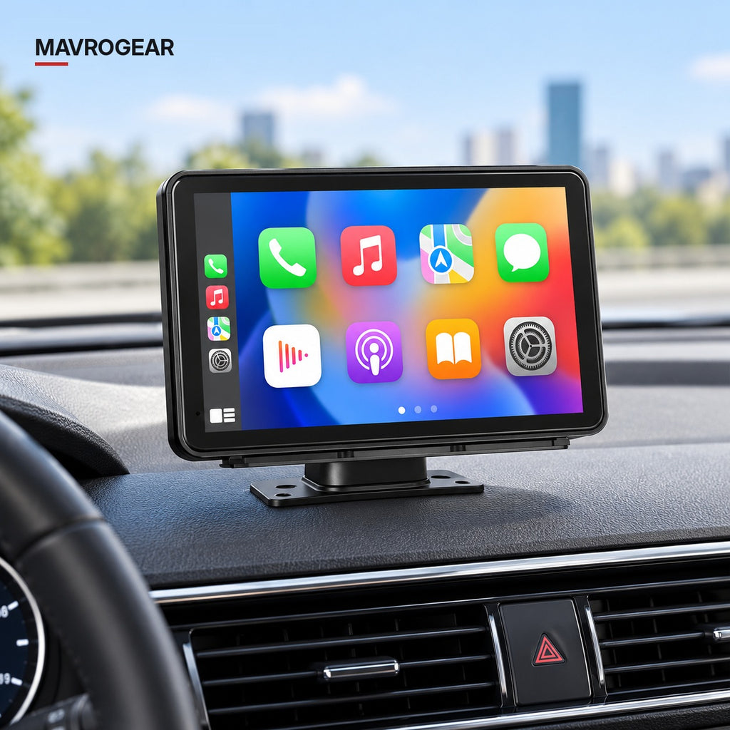 Écran CarPlay et Android Auto 7 pouces sur le tableau de bord